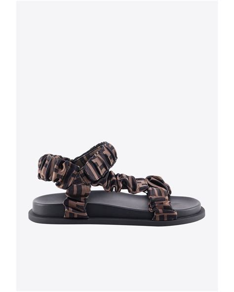 fendi monogram satin sandals|Fendi Feel .